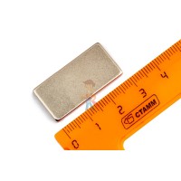 Неодимовый магнит диск 3х1.5 мм - Неодимовый магнит прямоугольник 30х15х2 мм, N33
