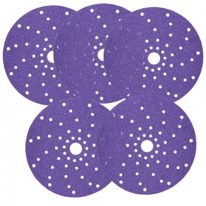Круг абразивный c мультипылеотводом Purple+, 220+, Cubitron Hookit 737U, 150 мм