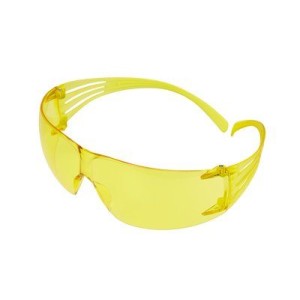 Открытые защитные очки, желтые, с покрытием AS/AF против царапин и запотевания