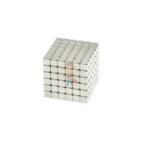 Forceberg TetraCube - куб из магнитных кубиков 4 мм, черный, 216 элементов  - Forceberg TetraCube - куб из магнитных кубиков 6 мм, жемчужный, 216 элементов 