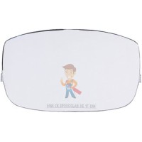 Открытые защитные очки, прозрачные, с покрытием AS/AF против царапин и запотевания - Пластина наружная защитная термостойкая для щитков SPG 9000, 10 шт./уп.