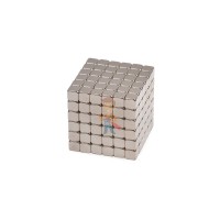 Forceberg TetraCube - куб из магнитных кубиков 4 мм, черный, 216 элементов  - Forceberg TetraCube - куб из магнитных кубиков 7 мм, стальной, 216 элементов 