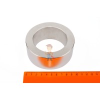 Неодимовый магнит прямоугольник 60х40х15 мм - Неодимовый магнит кольцо 100х70х40 мм