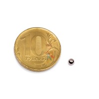 Неодимовый магнит диск 10х7 мм, N35 - Неодимовый магнит шар 3 мм