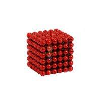 Forceberg Cube - куб из магнитных шариков 5 мм, светящийся в темноте, 216 элементов - Forceberg Cube - куб из магнитных шариков 5 мм, красный, 216 элементов